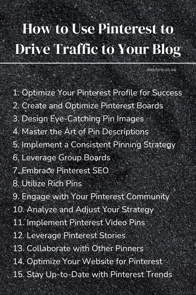using pinterest to drive traffic to your website